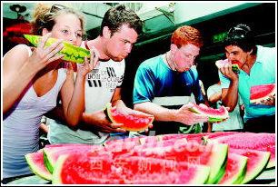 老外吃瓜配图,图解中西文化差异